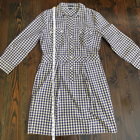 Theory Check Plaid Shirt Dress - Picture 4 of 5